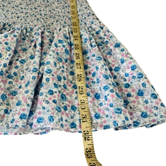 LOVESHACKFANCY LUPPA SMOCKED FLORAL MINI DRESS SIZE MEDIUM - Picture 13 of 15